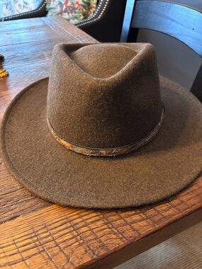 Stetson Mello Felt Dark Brown Fedora Hat